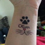 Фото тату кошачьи лапки 12.08.2019 №002 - cat legs tattoo - tattoo-photo.ru