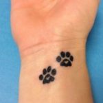 Фото тату лапка собаки 12.08.2019 №001 - dog paw tattoo - tattoo-photo.ru