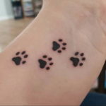 Фото тату лапка собаки 12.08.2019 №006 - dog paw tattoo - tattoo-photo.ru
