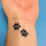 Фото тату лапка собаки 12.08.2019 №009 - dog paw tattoo - tattoo-photo.ru