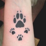 Фото тату лапка собаки 12.08.2019 №029 - dog paw tattoo - tattoo-photo.ru