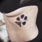 Фото тату лапка собаки 12.08.2019 №058 - dog paw tattoo - tattoo-photo.ru