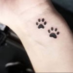 Фото тату лапки 12.08.2019 №019 - paw tattoo - tattoo-photo.ru