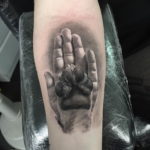 Фото тату лапки 12.08.2019 №029 - paw tattoo - tattoo-photo.ru