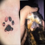 Фото тату лапки 12.08.2019 №086 - paw tattoo - tattoo-photo.ru