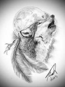 Фото волк тату эскиз 13.09.2019 №020 - wolf tattoo sketch - tattoo-photo.ru