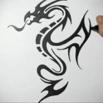 Фото дракон тату эскиз 13.09.2019 №004 - dragon tattoo sketch - tattoo-photo.ru