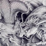 Фото дракон тату эскиз 13.09.2019 №015 - dragon tattoo sketch - tattoo-photo.ru