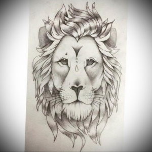 Фото лев тату эскиз 13.09.2019 №012 - lion tattoo sketch - tattoo-photo.ru