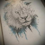 Фото лев тату эскиз 13.09.2019 №021 - lion tattoo sketch - tattoo-photo.ru