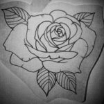 Фото роза тату эскиз 13.09.2019 №013 - rose tattoo sketch - tattoo-photo.ru