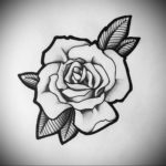 Фото роза тату эскиз 13.09.2019 №028 - rose tattoo sketch - tattoo-photo.ru