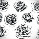 Фото роза тату эскиз 13.09.2019 №034 - rose tattoo sketch - tattoo-photo.ru