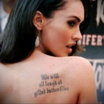 Фото тату Меган Фокс 23.09.2019 №011 - Megan Fox Tattoos - tattoo-photo.ru