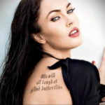 Фото тату Меган Фокс 23.09.2019 №057 - Megan Fox Tattoos - tattoo-photo.ru