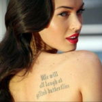Фото тату Меган Фокс 23.09.2019 №072 - Megan Fox Tattoos - tattoo-photo.ru