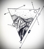 Фото тату геометрия эскизы 13.09.2019 №014 — tattoo geometry sketches — tattoo-photo.ru