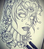 Фото тату эскизы легкие 13.09.2019 №008 — tattoo sketches light — tattoo-photo.ru