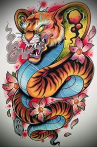 Фото цветные эскизы тату 13.09.2019 №010 - color tattoo sketches - tattoo-photo.ru