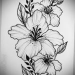 Фото эскизы тату цветы 13.09.2019 №002 - flower sketch designs - tattoo-photo.ru