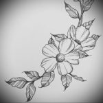 Фото эскизы тату цветы 13.09.2019 №003 - flower sketch designs - tattoo-photo.ru