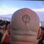 крест на затылке тату 24.09.2019 №007 -the back of the head tattoo- tattoo-photo.ru