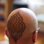 тату на затылке для мужчин 24.09.2019 №017 -the back of the head tattoo- tattoo-photo.ru
