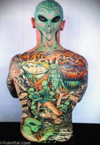 тату на затылке для мужчин 24.09.2019 №021 -the back of the head tattoo- tattoo-photo.ru