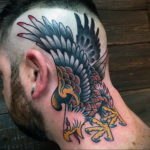 тату на затылке для мужчин 24.09.2019 №039 -the back of the head tattoo- tattoo-photo.ru