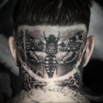 тату на затылке для мужчин 24.09.2019 №048 -the back of the head tattoo- tattoo-photo.ru