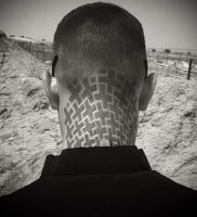 тату на затылке и шее 24.09.2019 №045 -the back of the head tattoo- tattoo-photo.ru