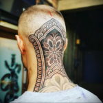 тату на затылке и шее 24.09.2019 №059 -the back of the head tattoo- tattoo-photo.ru