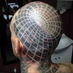 фото татуировки на затылке 24.09.2019 №036 -the back of the head tattoo- tattoo-photo.ru