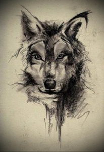 Фото волк тату эскиз 13.09.2019 №001 - wolf tattoo sketch - tattoo-photo.ru