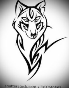 Фото волк тату эскиз 13.09.2019 №011 - wolf tattoo sketch - tattoo-photo.ru
