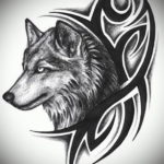 Фото волк тату эскиз 13.09.2019 №026 - wolf tattoo sketch - tattoo-photo.ru