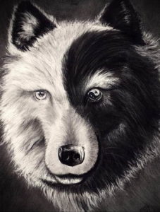Фото волк тату эскиз 13.09.2019 №027 - wolf tattoo sketch - tattoo-photo.ru