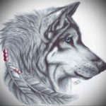 Фото волк тату эскиз 13.09.2019 №029 - wolf tattoo sketch - tattoo-photo.ru
