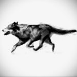 Фото волк тату эскиз 13.09.2019 №032 - wolf tattoo sketch - tattoo-photo.ru