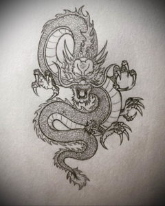 Фото дракон тату эскиз 13.09.2019 №003 - dragon tattoo sketch - tattoo-photo.ru