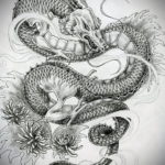Фото дракон тату эскиз 13.09.2019 №009 - dragon tattoo sketch - tattoo-photo.ru