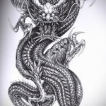 Фото дракон тату эскиз 13.09.2019 №010 - dragon tattoo sketch - tattoo-photo.ru