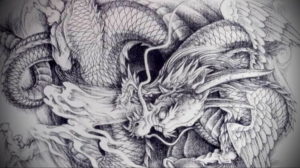Фото дракон тату эскиз 13.09.2019 №015 - dragon tattoo sketch - tattoo-photo.ru