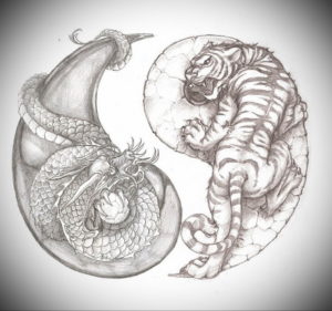 Фото дракон тату эскиз 13.09.2019 №016 - dragon tattoo sketch - tattoo-photo.ru