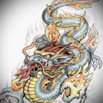 Фото дракон тату эскиз 13.09.2019 №020 - dragon tattoo sketch - tattoo-photo.ru