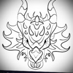 Фото дракон тату эскиз 13.09.2019 №022 - dragon tattoo sketch - tattoo-photo.ru
