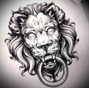 Фото лев тату эскиз 13.09.2019 №007 - lion tattoo sketch - tattoo-photo.ru