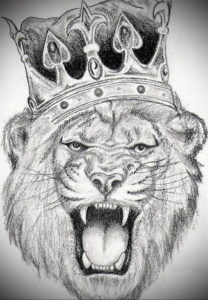 Фото лев тату эскиз 13.09.2019 №011 - lion tattoo sketch - tattoo-photo.ru
