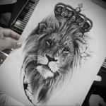 Фото лев тату эскиз 13.09.2019 №013 - lion tattoo sketch - tattoo-photo.ru