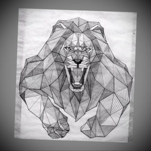 Фото лев тату эскиз 13.09.2019 №022 - lion tattoo sketch - tattoo-photo.ru